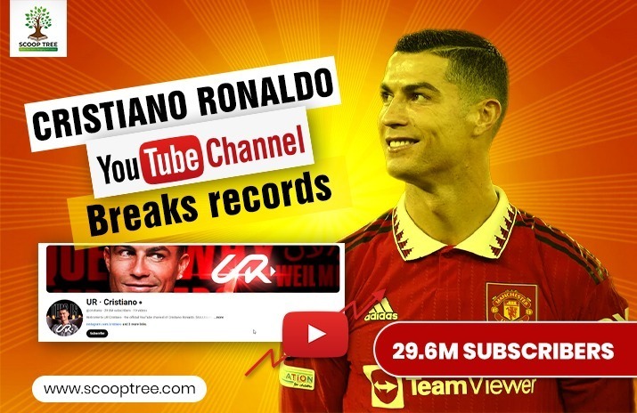 Cristiano Ronaldo YouTube channel breaks records